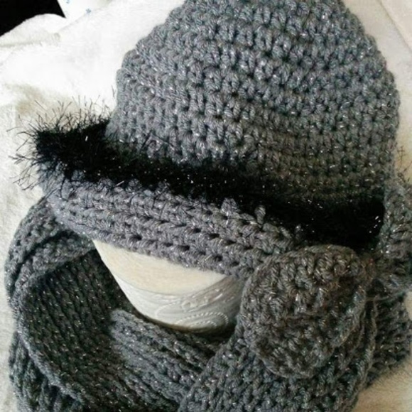 👵👒🎩🧢ALL HATS ON SALE👒 Gray Metallic hat - Picture 1 of 3